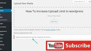 How To Increase Upload Limit in Wordpress | Upload Error |