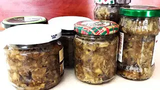 Баклажаны в банках на зиму без уксуса