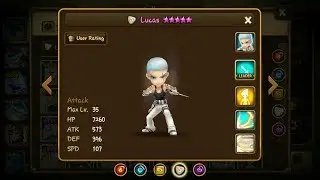 Summoners War - Lucas (light neostone fighter) damage test