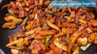 Sausages vegetable fingerfry|an easy recipe for this lock up period|Anita's kitchen kingdom|