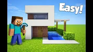 Easy Minecraft House Tutorial 🧱 | Simple & Modern Starter Home IN HINDHI