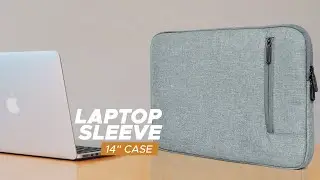 FATMUG 14 Inch Laptop Sleeve Case Cover-Protect Your Laptop from Scratches-Oxford Fabric(Light Grey)