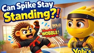 Ninja Spike Learns to Balance | SOLO Ninja Kids Cartoon Short