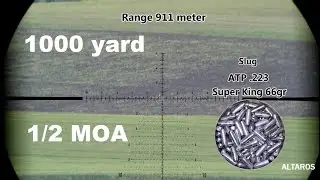 1000 yard Airgun shoting , 0,5 MOA Target