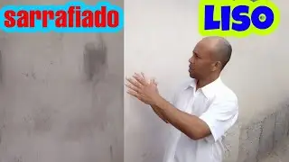 Como deixar o reboco liso ou sarrafeado.