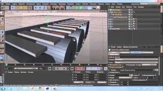 Создание анимации гусениц для танка в Cinema 4d.