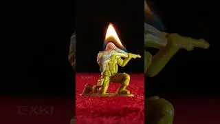 Melting Army Man | Plastic Army Man Melting | Toy Soldier On Fire | 💥💥