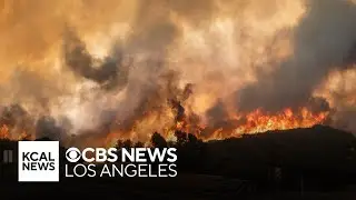 Three California fires burn out of control in LA, Orange and San Bernardino Counties