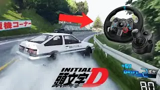 Initial D AE86 is Racing People on Akina | FiveM | Drifting /w Steering Wheel and Shifter