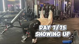 Day 7/75 showing up, chest and shoulder with alot of waffling