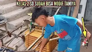 Keren adek ini buat exsperimen tamiya sendiri, calon ilmuwan 20 taun mendatang