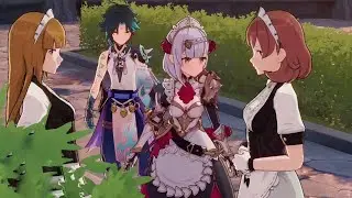 I disguised as a NPC but.... - Genshin Impact Windtrace Funny Moments