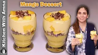 Mango Dessert Cups l No Bake Dessert Recipe l Easy Mango Recipe