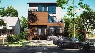 Realistic house 3d animation render in unreal engine 5 (lumen - Realtime) #animation #ue5 #3drender