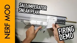 Imperator Sneak Peek with Worker Neo motors - Nerf Foam Dart Stampede Replacement Blaster