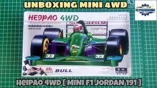 Unboxing Mini 4WD Heipao 4WD (MINI F1 JORDAN 191) [ミニ四駆]