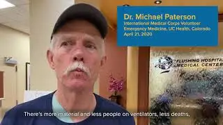Frontline Health Worker Mike Paterson, Flushing Hospital, Queens, NY