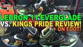 Nike Lebron 11 (XI) Everglade vs Kings Pride Comparison + On Foot