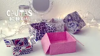 CAJITAS DE ORIGAMI (2 modelos)