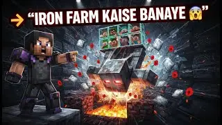 Iron Farm Kaise Banaye 😱🔥 | Unlimited Iron Farm | Minecraft Hindi