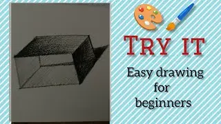 THE CUBE EASY DRAWING FOR BEGINNERS / NEW 2025 #art #beginnerart #painting #easy #drawinglessons 