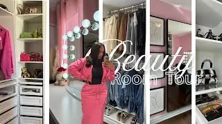 My Beauty Room Office and Closet Tour| Vanity Mirror | Custom Pax System & More