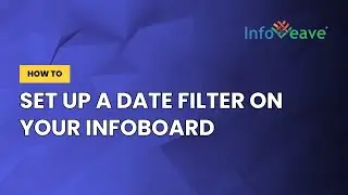 How to Set Up a Date Filter on Your Infoboard in Infoveave | Step-by-Step Guide