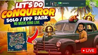 SOLO FPP RANK PUSH CONQUER 🔥| Pubg Mobile | kkgamingytlive