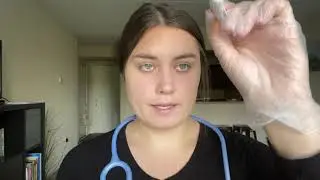 ASMR Stethoscope Exam- stethoscope sounds, soft speaking, typing