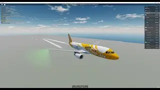 ROBLOX | Scoot | a320 | Economy Class | Ipoh to Singapore | Inaugural flight | ft. @Voyadex
