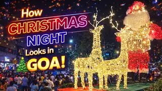 How Christmas Night Looks in Goa 🎄 | Panaji, Santa Cruz & Festive Decorations