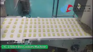 YC-170 Five Rows Biscuit Extruding Machine Multi Rows Ultrasonic Cutting Cranberry Cookies Machine