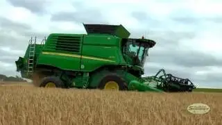 The NEW T670i Combine Harvester in Winter Barley