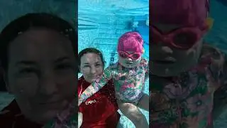 Baby Swim Underwater Submersions #swimming #swim #pool #learning #underwater #learntoswim