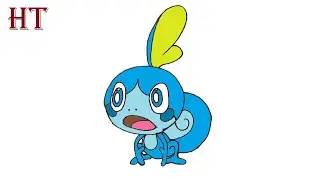 How to draw Sobble from Pokemon