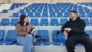 On the football field with Tony