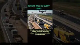 #robots has just competed road work without any human being .