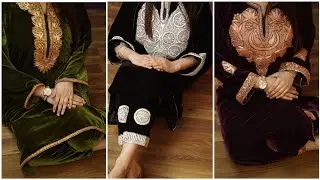 Kashmiri Pheran designs 2024 by saira tramboo || Beautiful machine tilla design ideas