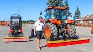 Тракторные подметальные машины, они же метлы!