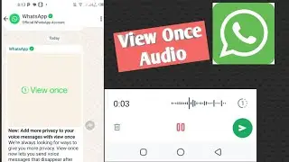 Add more privacy to your voice messages with view once | Whatsapp Audio message view once