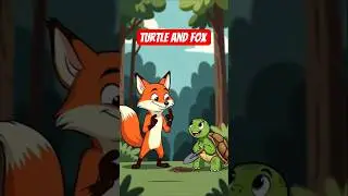 Turtle Help Thirsty Fox 🦊 #shorts #ai #viral #animation