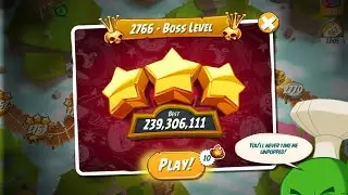 Map Boss Level 2766 - No Red,Blues,Chuck,Matilda - Angry Birds 2