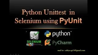 Python Unit Testing in Selenium WebDriver using PyUnit