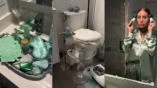 Aquarius Inspired Restroom 💧 Turning My Toilet Into a Luxury Spa | ASMR Routine