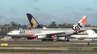 Jetstar A330-202 [VH-EBA] - Departure from Sydney - 9 February 2014