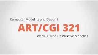 Week 3: Non Destructive Modeling