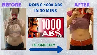 I DID BLOGILATES 1000 ABS CHALLENGE IN 30 MINS | RESULTS & THOUGHTS OF CHALLENGE