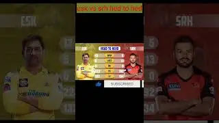 CSK VS SRH HED TO HED RECORD|IPL2023 |#csk #srh #gt #Ipl2023 |ipl short videos