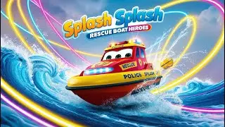 🚤 Rescue Boat Adventure: Splash Splash to the Rescue! | Kids Adventure Song 🎶