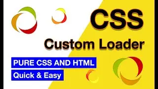 Full-Screen CSS Custom loader | Quick & Easy | CSS Preloader